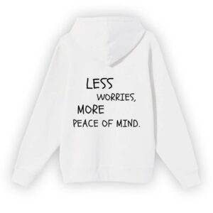 "PEACE" HOODIE - Blanca