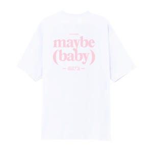 “MAYBE BABY” TEE – Blanca